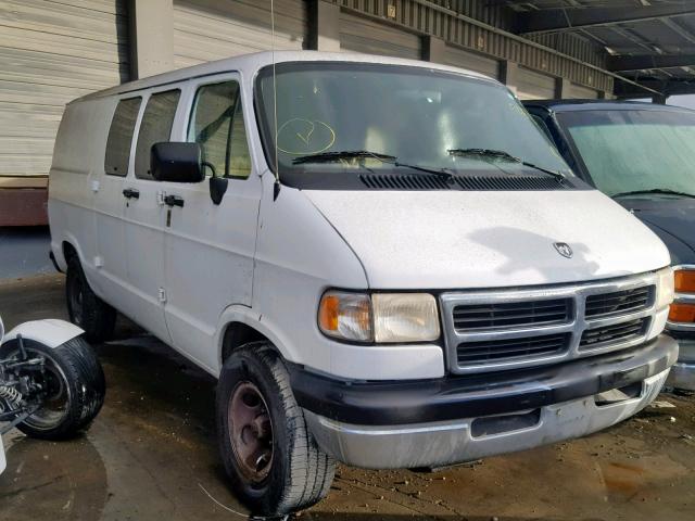 2B6HB21Y4VK598097 - 1997 DODGE RAM VAN B2 WHITE photo 1