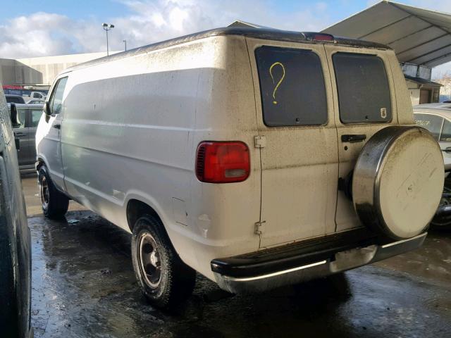 2B6HB21Y4VK598097 - 1997 DODGE RAM VAN B2 WHITE photo 3