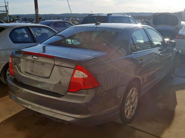 3FAHP0HA3BR161723 - 2011 FORD FUSION SE GRAY photo 4