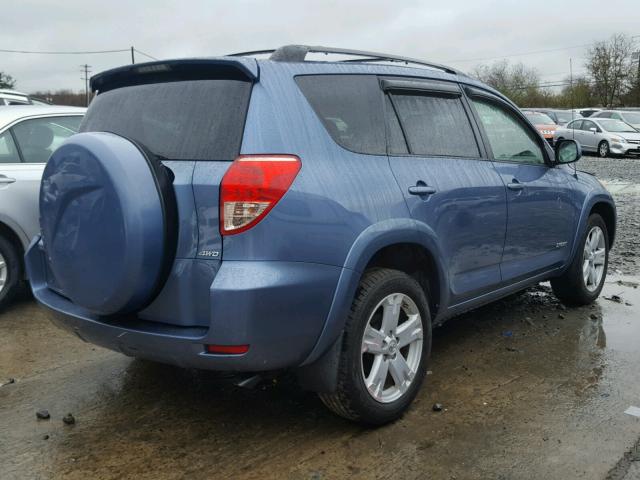 JTMBD32V086057492 - 2008 TOYOTA RAV4 SPORT BLUE photo 4