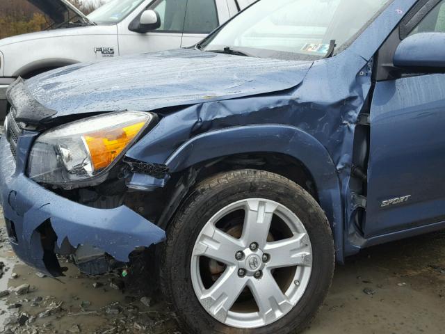 JTMBD32V086057492 - 2008 TOYOTA RAV4 SPORT BLUE photo 9