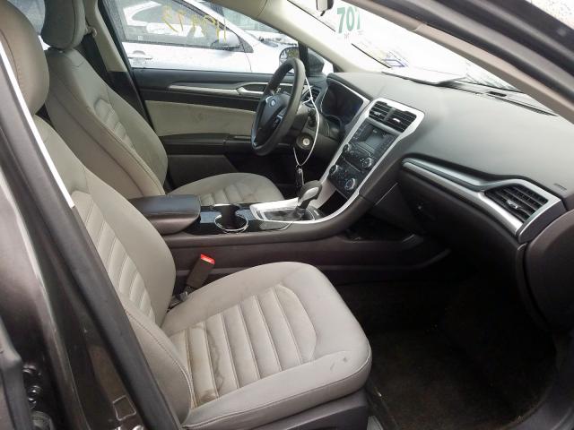 1FA6P0G73F5115959 - 2015 FORD FUSION S GRAY photo 5