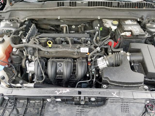 1FA6P0G73F5115959 - 2015 FORD FUSION S GRAY photo 7