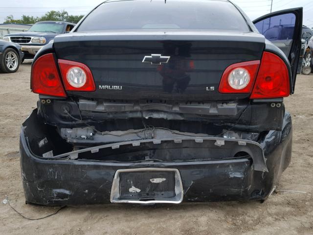 1G1ZG57B28F159319 - 2008 CHEVROLET MALIBU LS 黑色 照片 9