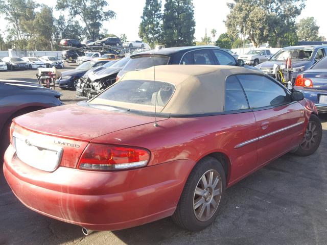 1C3EL65R46N163273 - 2006 CHRYSLER SEBRING LI RED photo 4