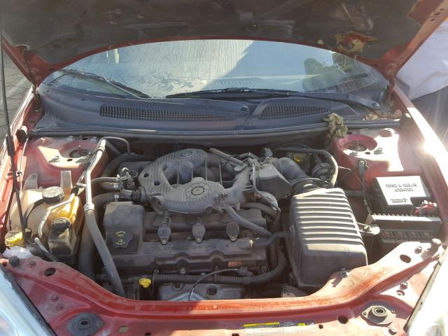 1C3EL65R46N163273 - 2006 CHRYSLER SEBRING LI RED photo 7