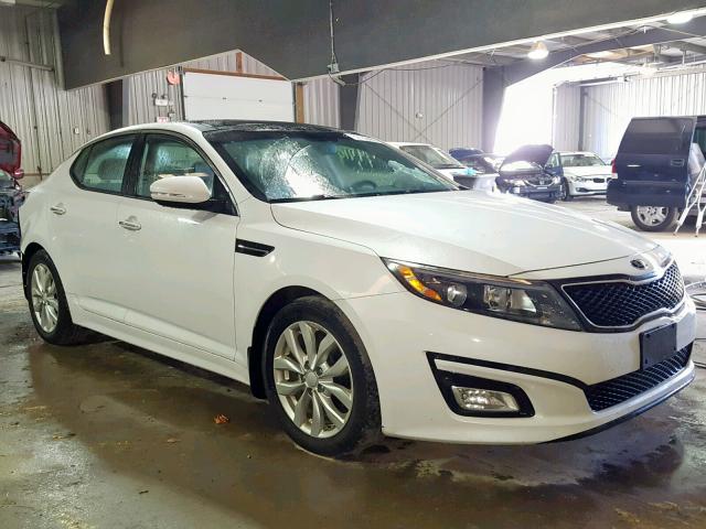 5XXGN4A72FG402029 - 2015 KIA OPTIMA EX WHITE photo 1