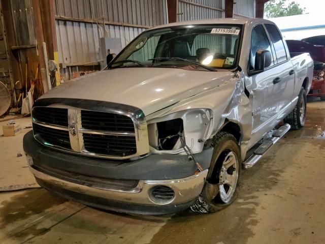 1D7HA18N78S613535 - 2008 DODGE RAM 1500 S SILVER photo 2