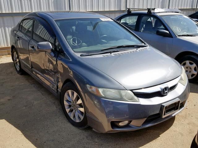 19XFA1F91AE038249 - 2010 HONDA CIVIC EXL GRAY photo 1