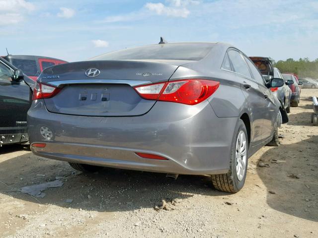 5NPEB4ACXBH242459 - 2011 HYUNDAI SONATA GLS GRAY photo 4