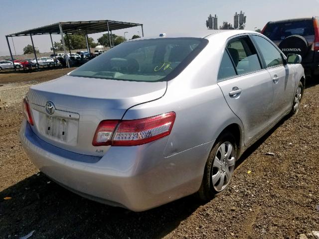 4T1BF3EK7BU174545 - 2011 TOYOTA CAMRY BASE SILVER photo 4