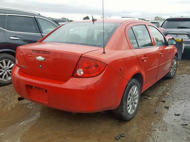 1G1AD5F58A7144597 - 2010 CHEVROLET COBALT 1LT RED photo 4