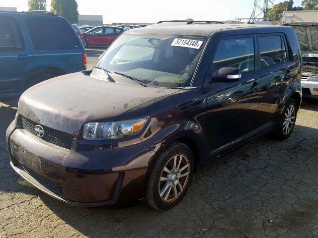 JTLZE4FEXA1115756 - 2010 TOYOTA SCION XB ბურგუნდია ფოტო 2