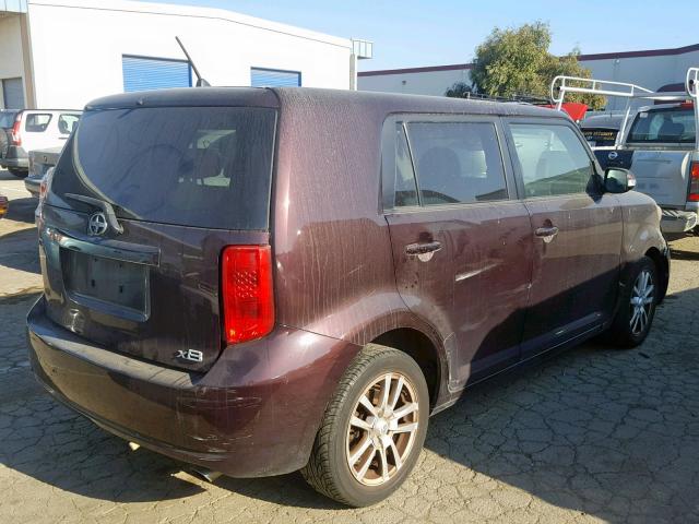 JTLZE4FEXA1115756 - 2010 TOYOTA SCION XB ბურგუნდია ფოტო 4