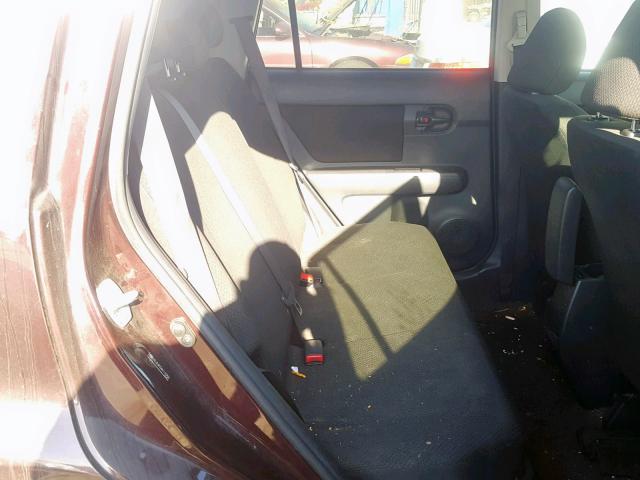 JTLZE4FEXA1115756 - 2010 TOYOTA SCION XB ბურგუნდია ფოტო 6