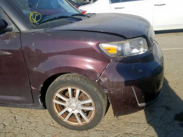 JTLZE4FEXA1115756 - 2010 TOYOTA SCION XB ბურგუნდია ფოტო 9