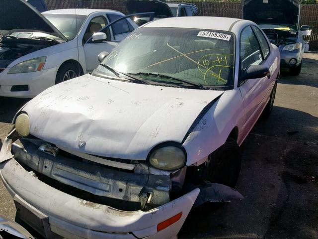 1B3ES42C5WD508739 - 1998 DODGE NEON HIGHL WHITE photo 2