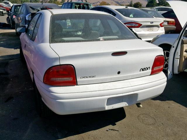 1B3ES42C5WD508739 - 1998 DODGE NEON HIGHL WHITE photo 3