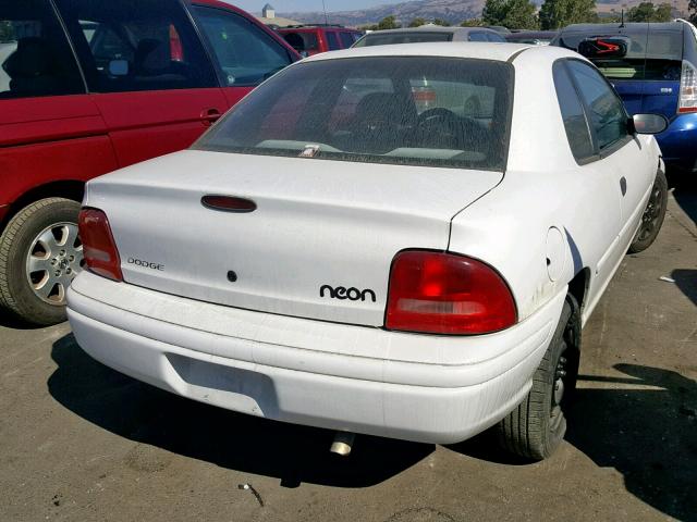 1B3ES42C5WD508739 - 1998 DODGE NEON HIGHL WHITE photo 4