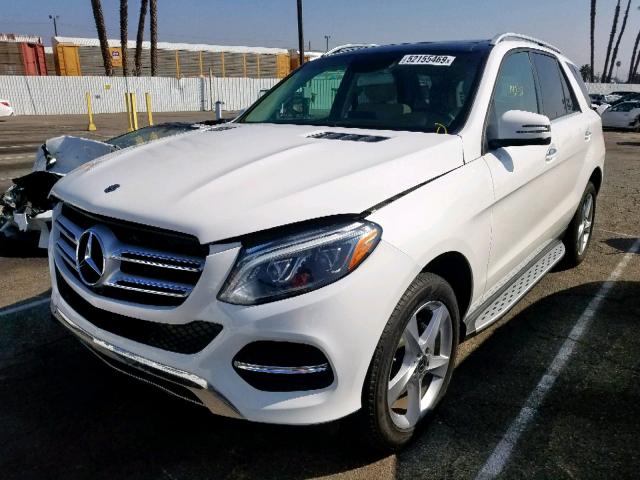 4JGDA5HB3JB123956 - 2018 MERCEDES-BENZ GLE 350 4M WHITE photo 2