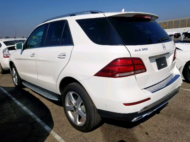 4JGDA5HB3JB123956 - 2018 MERCEDES-BENZ GLE 350 4M WHITE photo 3