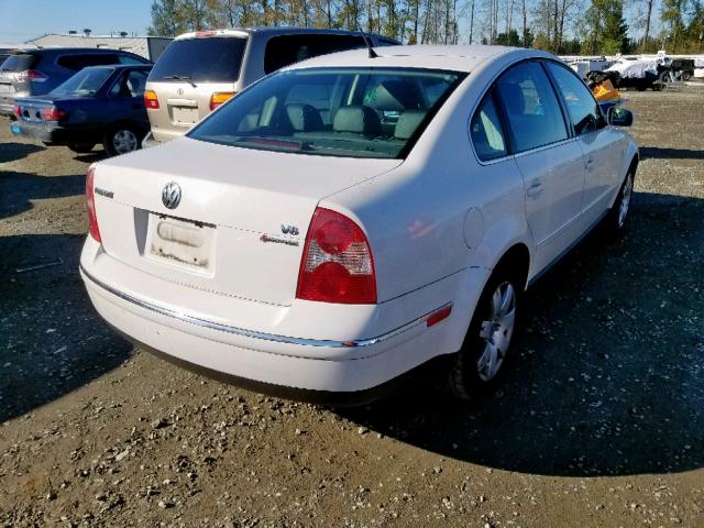 WVWTH63B13P033512 - 2003 VOLKSWAGEN PASSAT GLX WHITE photo 4