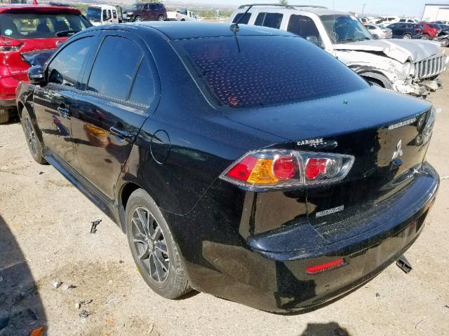 JA32U2FUXHU015594 - 2017 MITSUBISHI LANCER ES BLACK photo 3