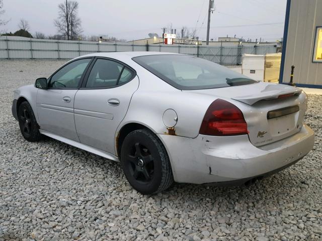 2G2WP522641259057 - 2004 PONTIAC GRAND PRIX SILVER photo 3