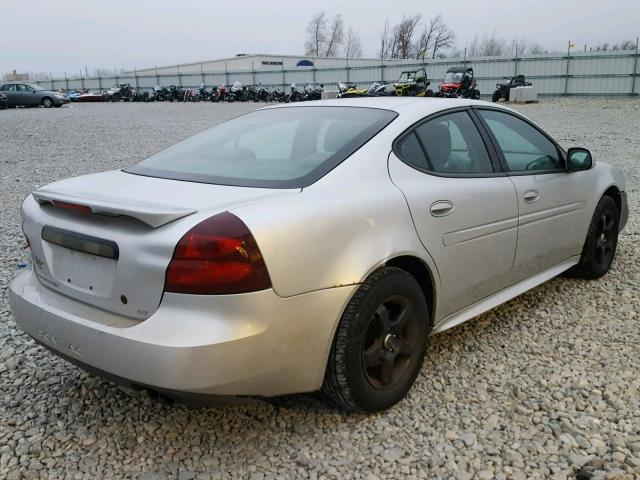 2G2WP522641259057 - 2004 PONTIAC GRAND PRIX SILVER photo 4
