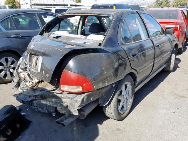 3N1BB51D81L109783 - 2001 NISSAN SENTRA SE BLACK photo 4