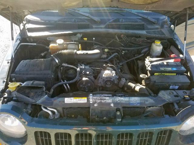 1J4GL48K65W714717 - 2005 JEEP LIBERTY SP GREEN photo 7