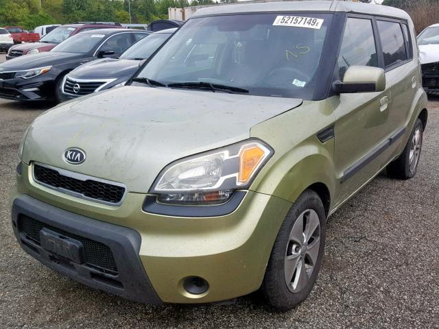 KNDJT2A22A7125095 - 2010 KIA SOUL + GREEN photo 2