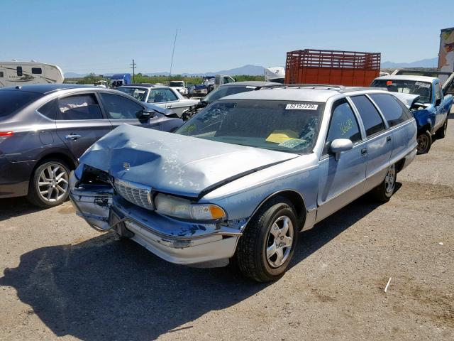 1G1BL83E2NW111989 - 1992 CHEVROLET CAPRICE TEAL photo 2