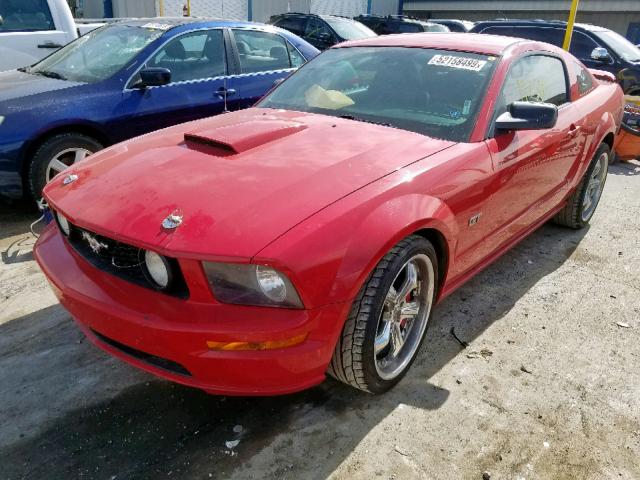 1ZVFT82H275357872 - 2007 FORD MUSTANG GT RED photo 2