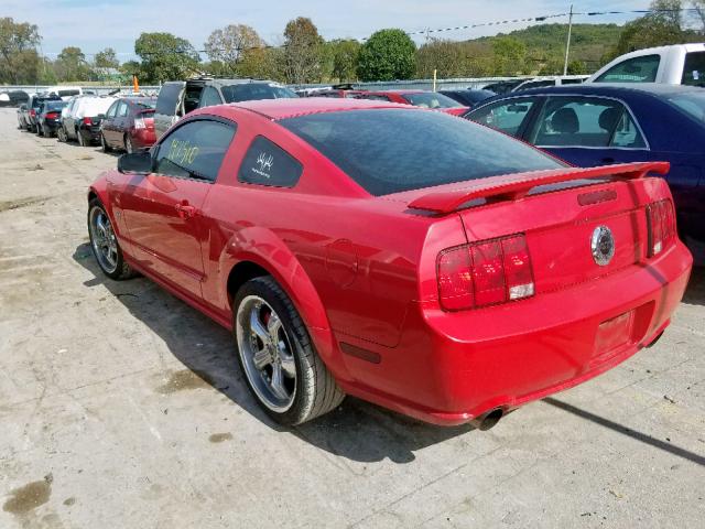1ZVFT82H275357872 - 2007 FORD MUSTANG GT RED photo 3