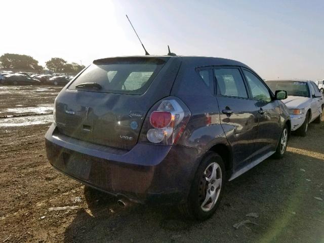 5Y2SP67859Z460220 - 2009 PONTIAC VIBE BLACK photo 4