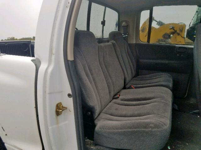 1D7HL48X33S341930 - 2003 DODGE DAKOTA QUA WHITE photo 6