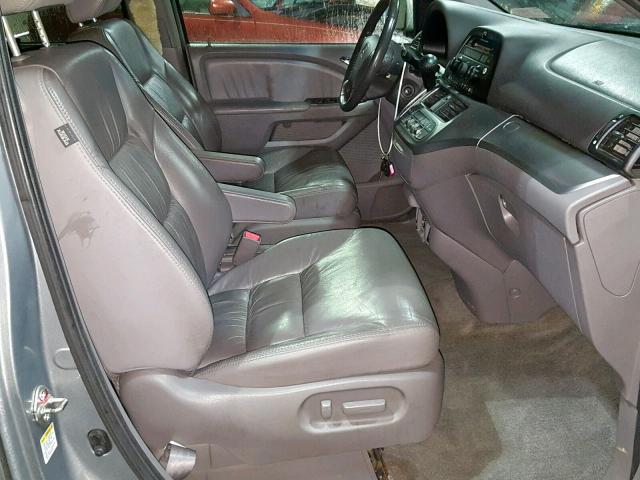 5FNRL3H60AB062820 - 2010 HONDA ODYSSEY EX GRAY photo 5