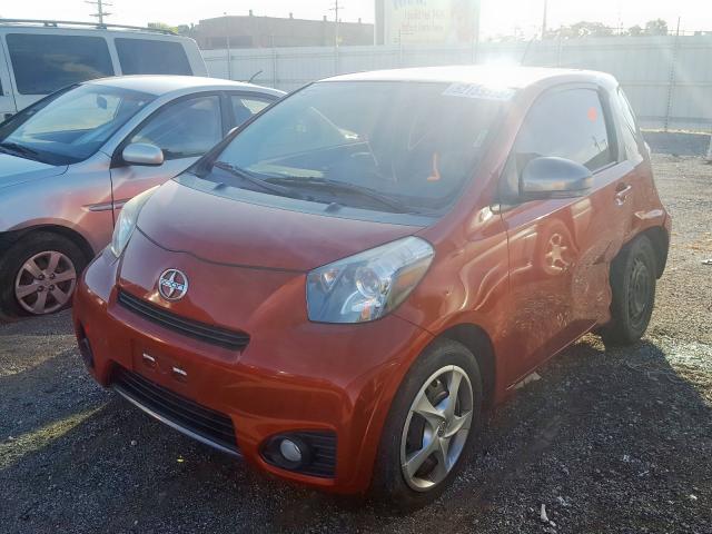 JTNJJXB00CJ019522 - 2012 TOYOTA SCION IQ ORANGE photo 2