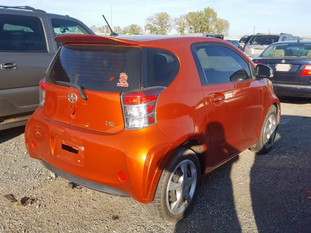 JTNJJXB00CJ019522 - 2012 TOYOTA SCION IQ ORANGE photo 4