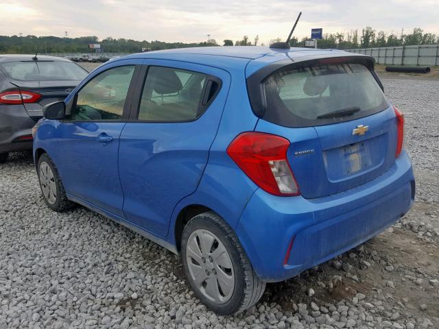 KL8CB6SAXGC607721 - 2016 CHEVROLET SPARK LS BLUE photo 3