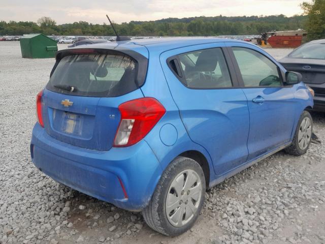 KL8CB6SAXGC607721 - 2016 CHEVROLET SPARK LS BLUE photo 4