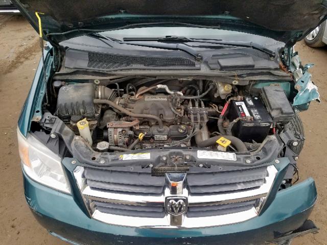 2D8HN54119R535461 - 2009 DODGE GRAND CARA TEAL photo 7