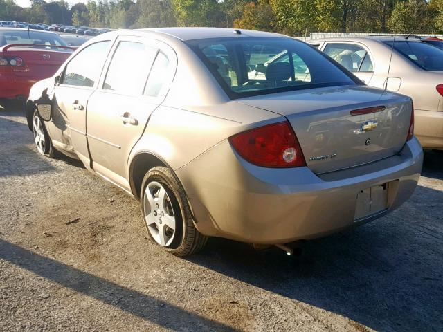 1G1AL58F887247537 - 2008 CHEVROLET COBALT LT GOLD photo 3