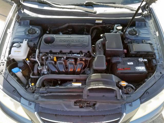 5NPET46C79H559194 - 2009 HYUNDAI SONATA GLS BLUE photo 7