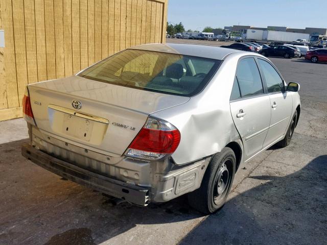 JTDBE32K853036535 - 2005 TOYOTA CAMRY LE SILVER photo 4