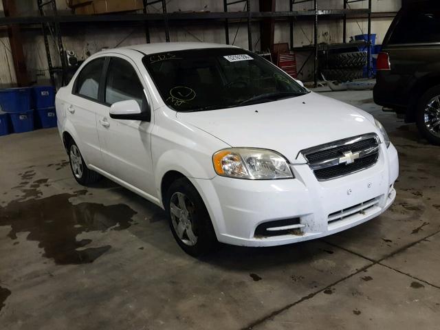 KL1TD56E89B349286 - 2009 CHEVROLET AVEO LS WHITE photo 1