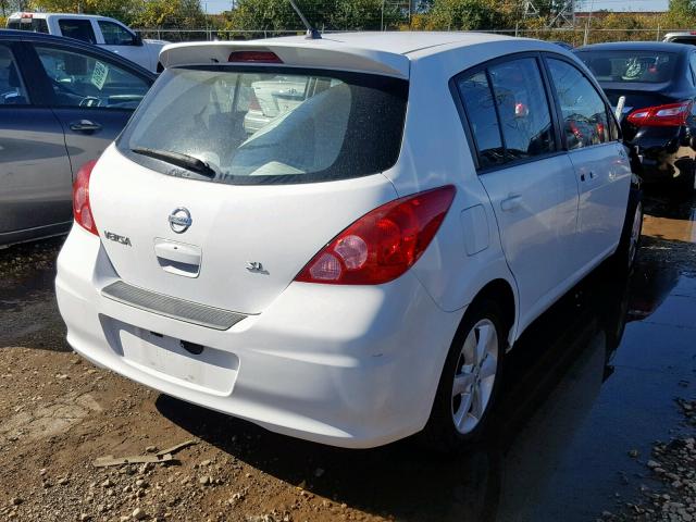 3N1BC1CPXAL418457 - 2010 NISSAN VERSA S WHITE photo 4