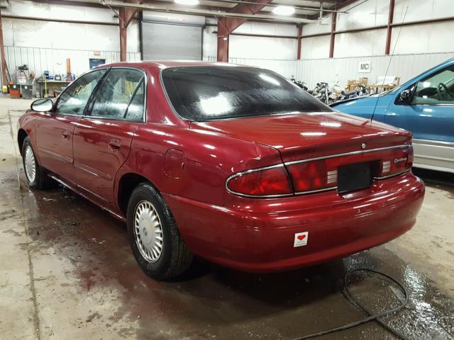 2G4WS52JX31297905 - 2003 BUICK CENTURY CU RED photo 3