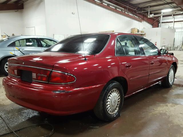 2G4WS52JX31297905 - 2003 BUICK CENTURY CU RED photo 4